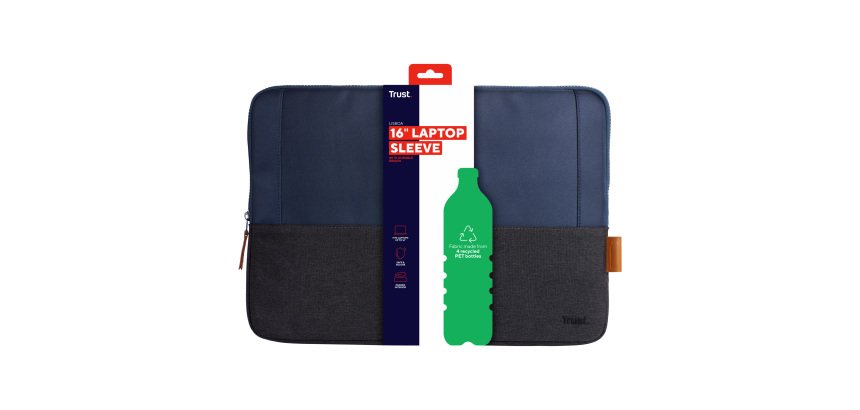 Custodia per laptop - Lisboa - da 16" - blu - Trust