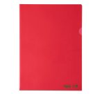 Cartellina a L BioBased - 22 x 30 cm - PE riciclato - liscio pesante - rosso - Favorit - conf. 25 pezzi