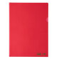 Cartelline a L - 22 x 30 cm - PE Bio-Based - liscio superior - rosso - Favorit - conf. 25 pezzi