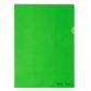 Cartelline a L - 22 x 30 cm - PE Bio-Based - liscio superior - verde - Favorit - conf. 25 pezzi