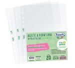 Buste forate - 22 x 30 cm - PE Bio-Based - liscio superior - Favorit - conf. 20 pezzi