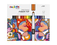Pennarello Prisma - punta 3,7 mm - colori assortiti - Carioca Plus - conf. 12 pezzi
