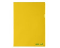 Cartellina a L BioBased - 22 x 30 cm - PE riciclato - liscio pesante - giallo - Favorit - conf. 25 pezzi