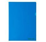 Cartellina a L BioBased - 22 x 30 cm - PE riciclato - liscio pesante - blu - Favorit - conf. 25 pezzi