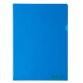 Cartelline a L - 22 x 30 cm - PE Bio-Based - liscio superior - blu - Favorit - conf. 25 pezzi