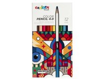 Matita colorata Color Pencil 4.0 - mina 4 mm - colori assortiti - Carioca Plus - conf. 12 pezzi