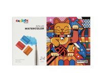 Pastiglia acquerello - ø 18 mm x 10 mm - colori assortiti - Carioca Plus - conf. 24 pezzi