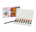 Pastiglia acquerello - ø 18 mm x 10 mm - colori assortiti - Carioca Plus - conf. 24 pezzi
