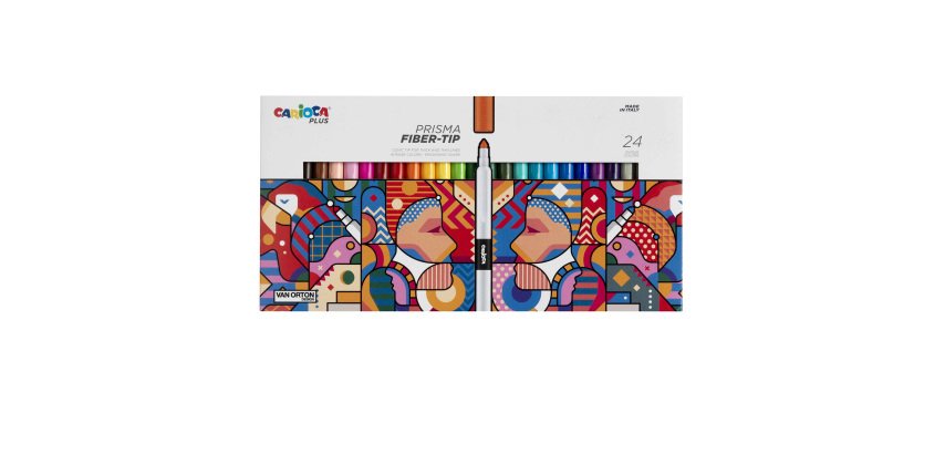 Pennarello Prisma - punta 3,7 mm - colori assortiti - Carioca Plus - conf. 24 pezzi