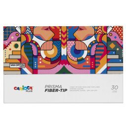 EN_Rotulador carioca plus prisma fiber-tip de punta de fibra caja premium de 30 unidades colores surtidos