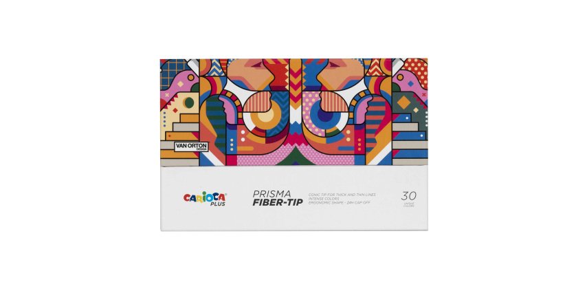 Pennarello Prisma - punta 3,7 mm - colori assortiti - Carioca Plus - conf. 30 pezzi