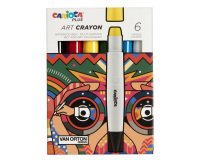 Pastello a cera Art Crayon - Ø 10 mm x 138 mm - colori assortiti - Carioca Plus - conf. 6 pezzi