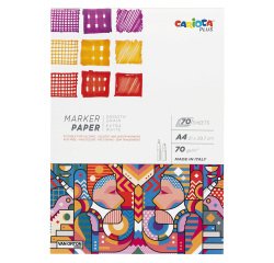 Album disegno pennarello - A4 - 70 gr - 50 fogli - Carioca Plus