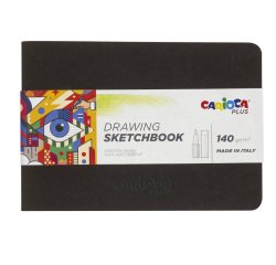 Album Sketchbook rilegato - A5 - 140 gr - 20 fogli - Carioca Plus