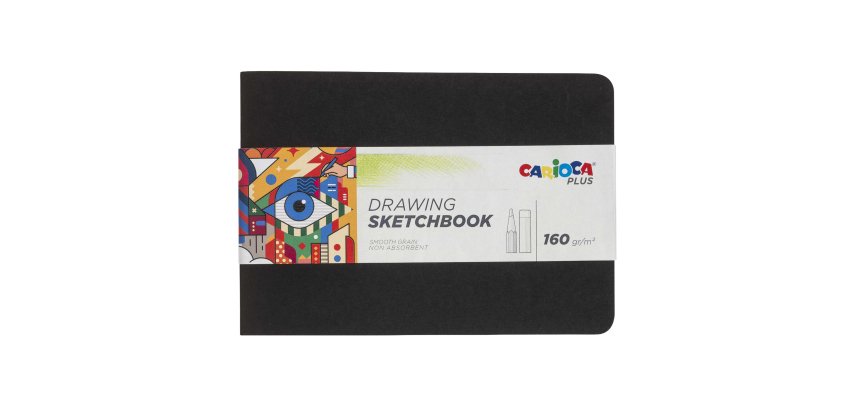 Album Sketchbook rilegato - A5 - 160 gr - 20 fogli - Carioca Plus