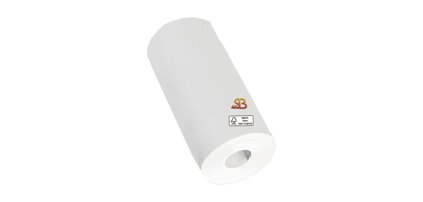 Rotolo per calcolatrice - 57 mm x 9 m - 60 gr - diametro esterno 30 mm - senza anima - carta neutra - Sabacart - blister 12 pezzi