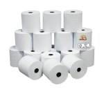 Rotolo per calcolatrice - 60 mm x 28 m - 55 gr - diametro esterno 58 mm - anima 12 mm - carta neutra - Sabacart - blister 10 pezzi
