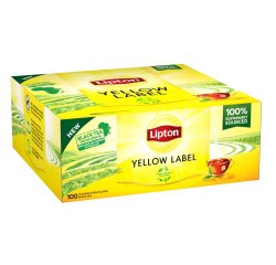 Tè nero - Yellow Label - in filtro - Lipton - conf. 100 pezzi