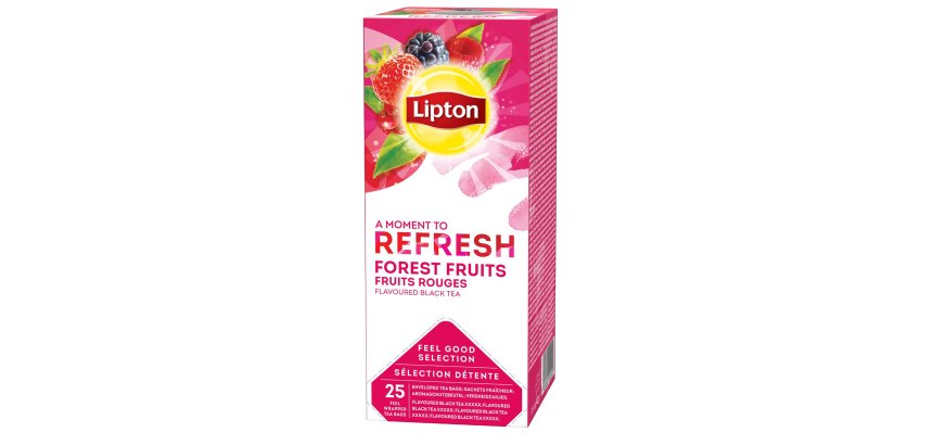 Tè nero Frutti di bosco - Feel Good Selection -  in filtro - Lipton - conf. 25  pezzi