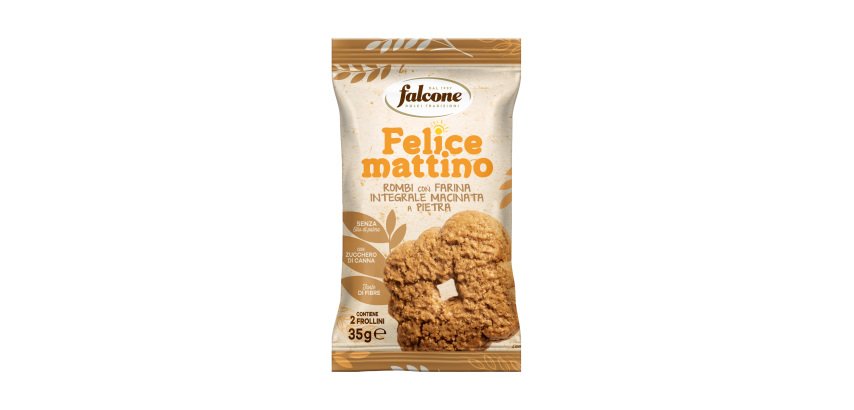 Biscotto rombo - con farina integrale - monoporzione da 35 gr - Falcone