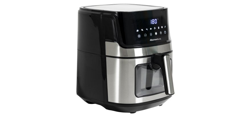 Friggitrice ad aria smart Ginevra - 26,8 x 33,7 x 34,2 cm - 6,5 L - nero - Melchioni family