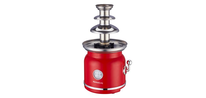 Fontana di cioccolato - 3 livelli - 90 W - rosso - Melchioni family