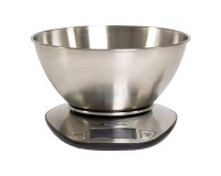 Bilancia da cucina Graal - con ciotola - peso massimo 5 kg - acciaio - Melchioni family
