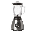 Frullatore Frullo Glass - con bicchiere in vetro - 600 W - nero/argento - Melchioni family