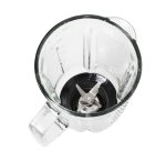 Frullatore Frullo Glass - con bicchiere in vetro - 600 W - nero/argento - Melchioni family