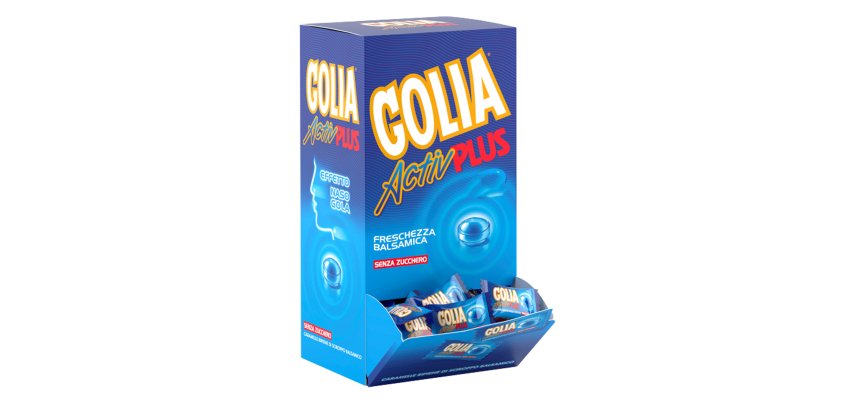 Caramelle Golia active plus - Perfetti - conf. 180 pezzi