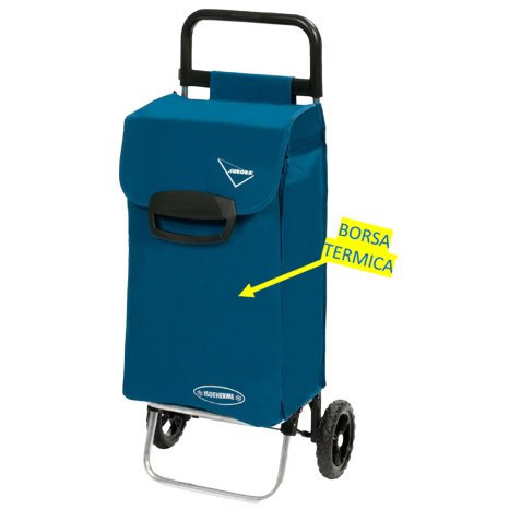 Carrello spesa Pisa - con borsa termica - 60 L