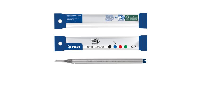 Refill sfera a scatto Frixionball Zone - punta 0,7 mm - blu - Pilot