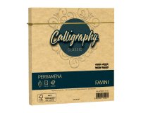 Busta Calligraphy Pergamena -  170 x 170 mm - 90 gr - oro 03 - Favini - conf. 25 pezzi