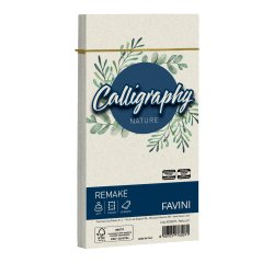 Busta Calligraphy Remake -  110 x 220 mm - 120 gr - perla - Favini - conf. 25 pezzi
