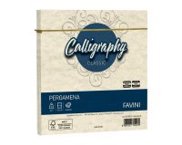 Busta Calligraphy Pergamena -  170 x 170 mm - 90 gr - naturale 06 - Favini - conf. 25 pezzi