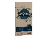 Busta Calligraphy Shiro Eco -  110 x 220 mm - 120 gr - legno - Favini - conf. 25 pezzi