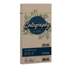 Busta Calligraphy Shiro Eco -  110 x 220 mm - 120 gr - legno - Favini - conf. 25 pezzi