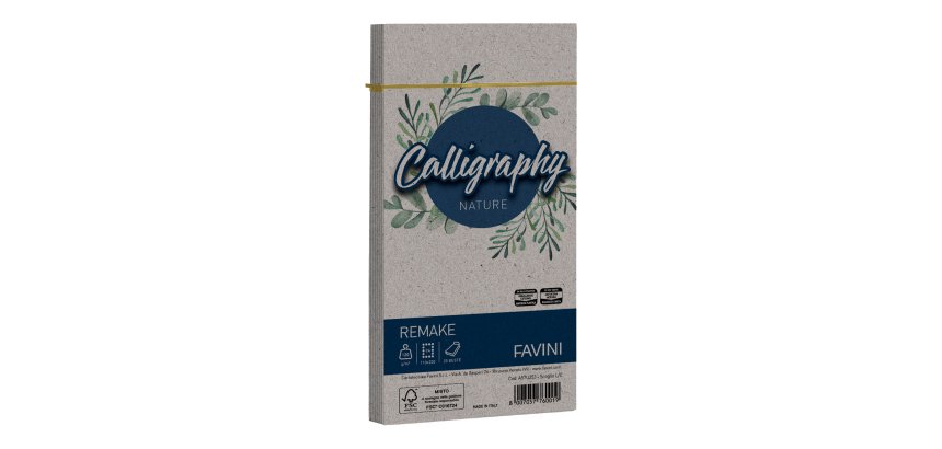 Busta Calligraphy Remake - 110 x 220 mm - 120 gr - scoglio - Favini - conf. 25 pezzi