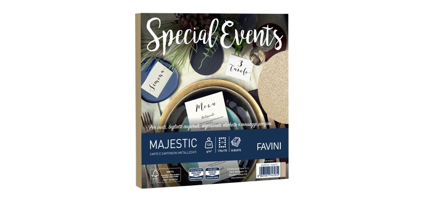 Busta Special Events - 170 x 170 mm - 120 gr - sabbia - Favini - conf. 10 buste