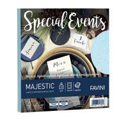 Busta Special Events - 170 x 170 mm - 120 gr - azzurro - Favini - conf. 10 buste