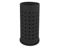 Portaombrelli forato - diametro 24 cm - H 48 cm - 21 L - acciaio - nero - Stilcasa