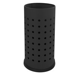 Portaombrelli forato - diametro 24 cm - H 48 cm - 21 L - acciaio - nero - Stilcasa