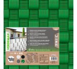 Striscia di occultazione privacy - 19 x 205 cm - PVC - verde - Verdemax