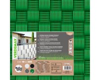 Striscia di occultazione privacy - 19 x 205 cm - PVC - verde - Verdemax