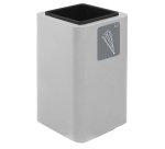 Portaombrelli Cubo - 38 x 38 x 65 cm - acciaio - bianco - Stilcasa
