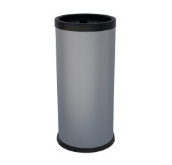 Posacenere autoestinguente coperto da terra - diametro 31 cm - H 72 cm - grigio - Stilcasa