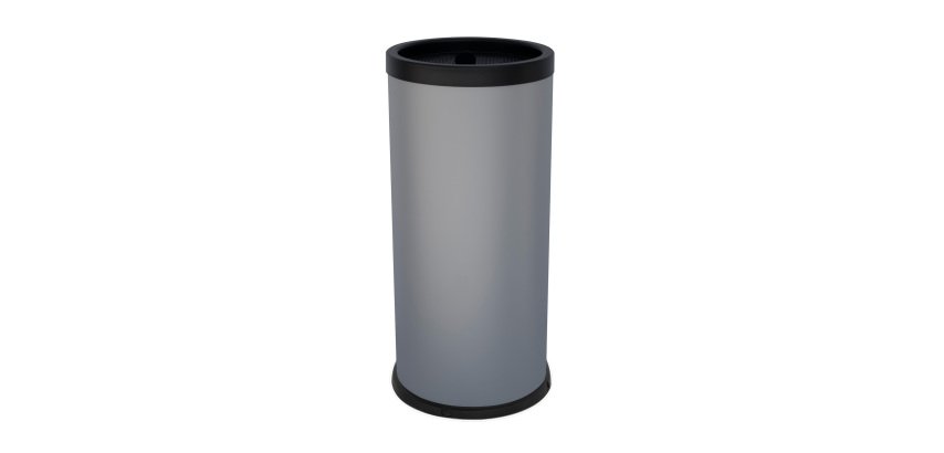 Posacenere autoestinguente coperto da terra - diametro 31 cm - H 72 cm - grigio - Stilcasa