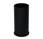 Portaombrelli Steel - con vaschetta interna - diametro 24 cm - H 49 cm - 22 L - acciaio - nero - Stilcasa