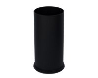 Portaombrelli Steel - con vaschetta interna - diametro 24 cm - H 49 cm - 22 L - acciaio - nero - Stilcasa