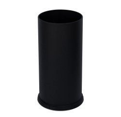 Portaombrelli Steel - con vaschetta interna - diametro 24 cm - H 49 cm - 22 L - acciaio - nero - Stilcasa